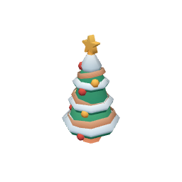 Tree Decorated Snow